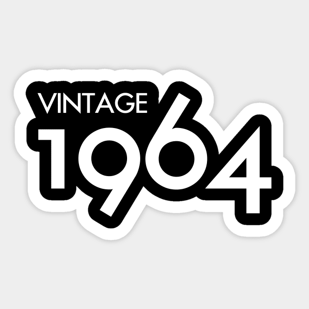 Vintage 1964 Gift 56th Birthday Party Sticker by Damsin